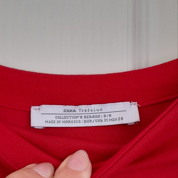 HOST PICK❤️ZARA Trafaluc collection Red Dress Size S - Picture 2 of 3